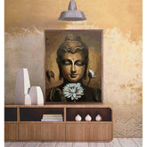 Painting by Numbers Buddha Woman White Flower